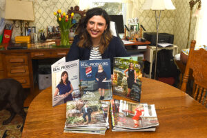 writer with her publications