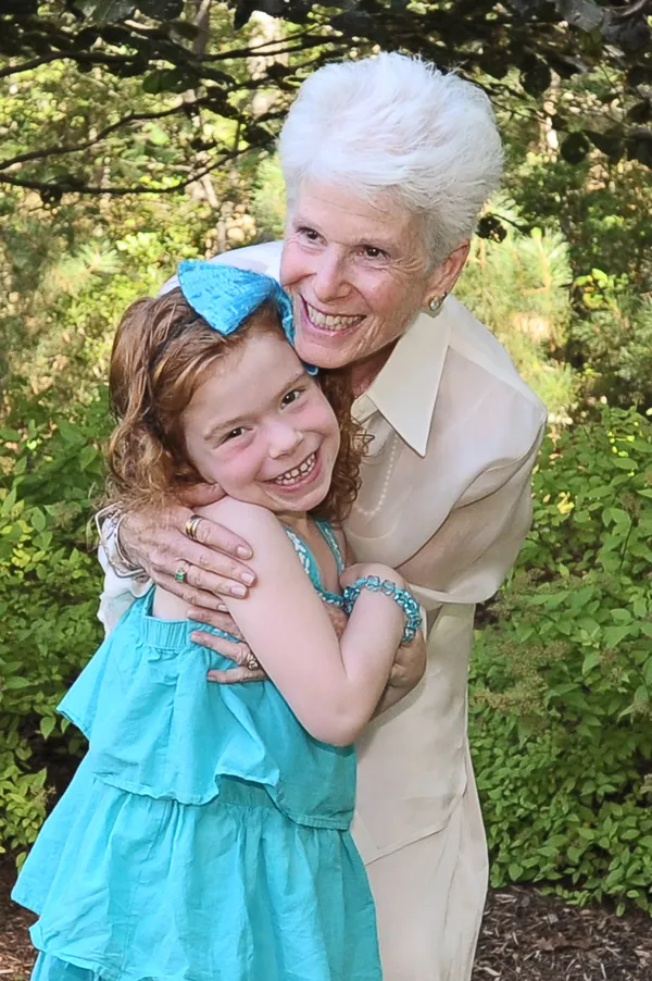 grandmom and granddaughter at a family photo session cape cod MA