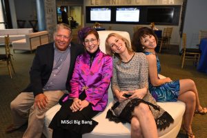 MiSci Big Bang gala event with the executive director and event planners