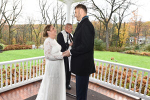 wedding vows at Altamont Manor Altamont NYAltamont NY
