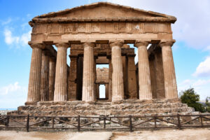 Temple ruins in Agrigento Sicily