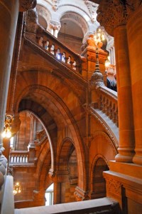 photo of the million dollar steps nys capitol building