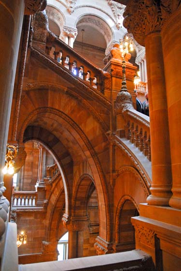 photo of the million dollar steps nys capitol building