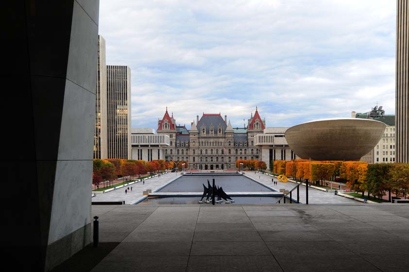 photo of NYS capitol building from the nys museum