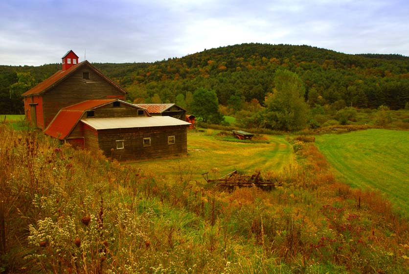 photo of a fall scene in upstate ny