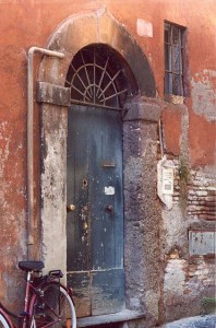 photo of an italian doorway rome italy
