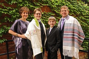 bar mitzvah family photos at temple sinai saratoga springs ny