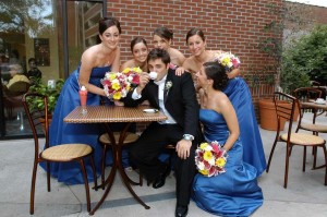 formal bridal party photos at the italian american center schenectady ny